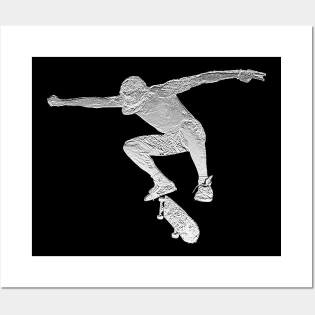 Skateboarder Wall Art by letnothingstopyou